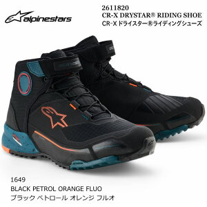 yAlpinestarsz2611820 CR-X DRYSTAR RIDINIG SHOE (1649 BLACK PETROL ORANGE.F) ApCX^[Y CR-XhCX^[ (ubN؃g[IW.F) oCN h CfBOV[Y