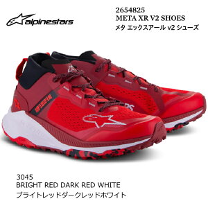 �yAlpinestars�z2654825 META XR v2 SHOES (3045 BRIGHT RED DARK RED WHITE) �A���p�C���X�^�[�Y ���^ �G�b�N�X�A�[�� (�u���C�g���b�h�_�[�N���b�h�z���C�g) �o�C�N ���K�i ���C�f�B���O�V���[�Y