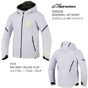 yAlpinestarsz3200226 AEROSHELL WP JACKET (9116 MID GRAY YELLOW FLUO) ApCX^[Y GAVF WP WPbg (M.O[ CG[.F) oCNCfBOWPbg h Ki