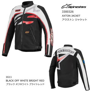 yAlpinestarsz3300326 AXTON JACKET (1611 BLACK OFF WHITE BRIGHT RED) ApCX^[Y ANXg WPbg (ubN ItzCg B.bh) oCN CfBO WPbg Ki