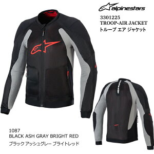 yAlpinestarsz3301225 TROOP-AIR JACKET (1087 BLACK ASH GRAY BRIGHT RED) ApCX^[Y g[v GAWPbg (ubNA.O[B.bh) Ki oCN bV CfBO WPbg