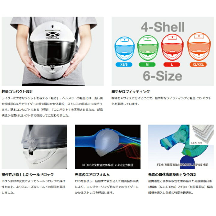 楽天市場】【OGK】KABUTO AEROBLADE-6 DYNA (カブト エアロブレード6 