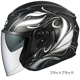 【OGK】KABUTO EXCEED ELFI (カブト エクシード エルフィ) インナーサンシェード標準装備 バイク オープンフェイス ジェットヘルメット EXCEED-ELFI オージーケー