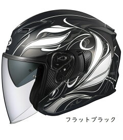 【OGK】KABUTO EXCEED ELFI (カブト エクシード エルフィ) インナーサンシェード標準装備 バイク オープンフェイス ジェットヘルメット オージーケー