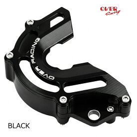 【OVER RACING】57-71-11B スプロケットカバー チェンジアシスト付 (KAWASAKI:Z900RS/Cafe '18-/'21-/'23-/'26-) ブラック バイク オーヴァーレーシング オーバーレーシング