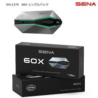 【SENA】0411374 セナ 60X シングルパック 60X-01 SOUND BY BOSE バイク用インカム IPX7防水 限定生涯保…