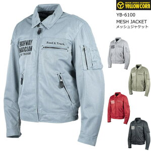 [2026�t�ă��f��]�yYeLLOW CORN�zYB-6100 �C�G���[�R�[�� MESH JACKET ���b�V�� �W���P�b�g �o�C�N �X�E�B���O�g�b�v ���C�f�B���O�W���P�b�g YB6100