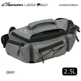 【Alpinestars×ラフ＆ロード オリジナル】R6100526 カンガ2 ウエストバッグ (2.5リットル) GRAY バイク アルパインスターズ KANGA2 撥水 ボディバッグ ROUGH＆ROAD