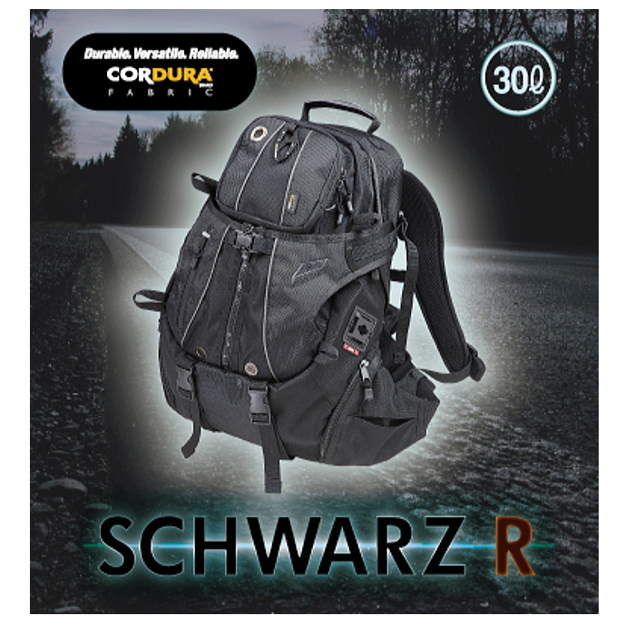 【ラフアンドロード】RR9557 SCHWARZ R アタックザック (30リットル) シュバルツ バッグ リュック ROUGH&ROAD |  ラフ＆ロードWEBSHOP