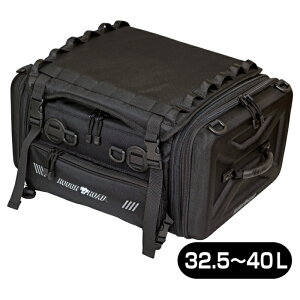【ラフアンドロード】RR9037 コンテナシートバッグ40 (32.5〜40リットル) バイク 大容量バッグ キャンプ ROUGH&ROAD ラフ&ロード