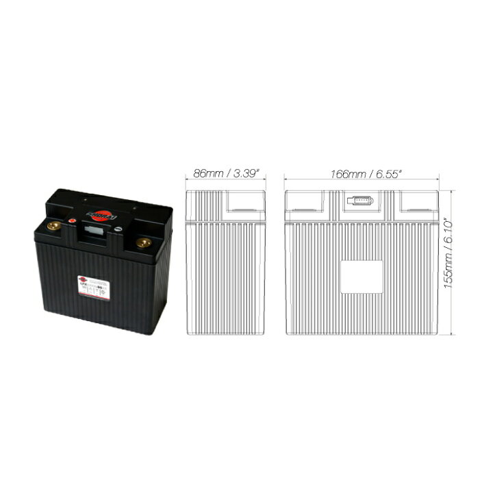 楽天市場】【SHORAI】LFX27A3-BS12 リチウムフェライトバッテリー 