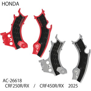 yACERBISzAC-26618 A`FrX X-GRIP FRAME PROTECTOR (HONDA : CRF 250 R/ RX '25ACRF 250 R-WE '25ACRF 300 RX ENDURO '25ACRF 450 R/ RX '25ACRF 450 R-WE '25) oCN z_ t[K[h It[h Gf[ 