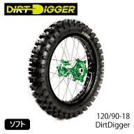 [処分特価]【X-GRIP】XG-1703 エックスグリップ ガミータイヤ DirtDigger ソフト (120/90-18) ダートディ…
