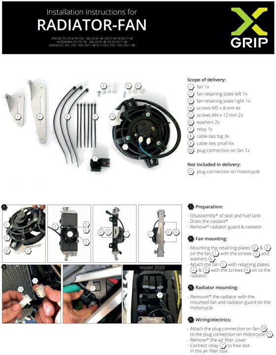 楽天市場】【X-GRIP】XG-1832 エックスグリップ ラジエーターファン 