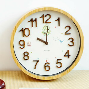 壁掛け時計 電波時計 おしゃれ 北欧 かわいい 電波 時計 壁掛け 掛け時計 TRAD トラド CL-9704 木製 ナチュラル 可愛い 子供部屋 リビング ダイニング ウォールクロック ミッドセンチュリー オシ