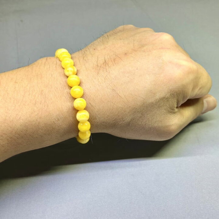 楽天市場】イエロージェード ブレスレット 8mm ネコポス便なら【送料 