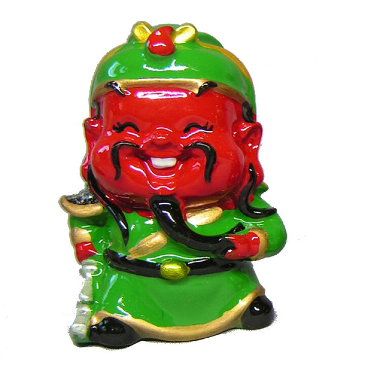 楽天市場】ミニ樹脂 関羽（三国志）ポリ置き物｜三国志,劉備  