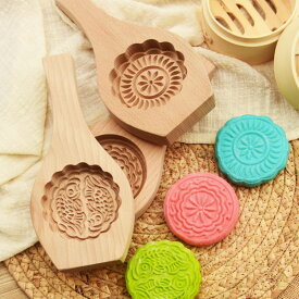 月餅木製型一孔 ネコポス便なら【送料無料】｜開運,風水,キッチン,グッズ,調理,中国,中華街,レトロ,雑貨,ノスタルジック,お土産,ギフト,プレゼント ro1108