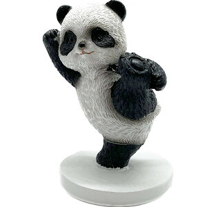 ミニ樹脂カンフーパンダ1 (17288A) |フィギュア,人形,panda,ぱんだ,グッズ,背中,仲良しパンダ,置物,中国,中華街,可愛い,チャイナ,樹脂製  ro0817