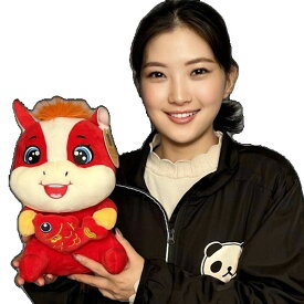 馬年ぬいぐるみ【中】28cm｜新年,馬,干支,ヌイグルミ,午,丙午,チャイナ,グッズ,中国,中華街,雑貨,アイテム,お土産,ギフト,プレゼント,　　 ro1111
