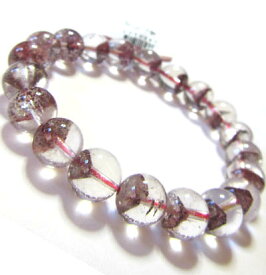 高級天然石 ブレスレット レッド ファントム10mm 一点モノ16430502（送料無料）レビュー特典♪ ｜天然石,パワーストーン,激安,爆安,超安,中国,中華街,数珠,雑貨,念珠,横濱,お土産,ギフト,プレゼント ro1108