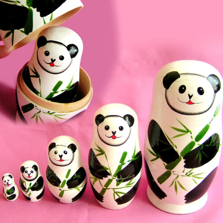 楽天市場 激安 木製 パンダ マトリョーシカ 5連 置物 ぱんだグッズ 中国 中華街 可愛い シャンシャン 香香 赤ちゃん 雑貨 五連 置き物 Ro0312 パンダまん老維新中華街大通り本店
