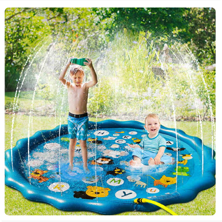 家庭用プール 150cm 子供プール 噴水 噴水マット 夏休み 家庭用 お庭