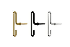 【送料無料】MOEBE WALL HOOK Small 2個セットムーベ ウォールフック マットゴールド ブラック ステンレススチール：北欧デザイン 壁付フック インテリアフック