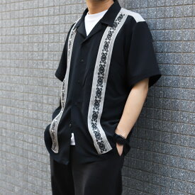 メキシカンシャツ/ キューバシャツメンズ レディース ユニセックス 襟付き 黒 白 青 ブラック ホワイト ブルー ベージュ maximos LA アメリカ ロサンゼルス カリフォルニア メキシコ