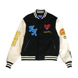 ＼最安値に挑戦中／【インポート】【送料無料】シューパレス キースへリング スタジャン Shoe Palace/ Keith Haring stadium jacket アウター ジャケット コラボ アメカジ メンズファッション