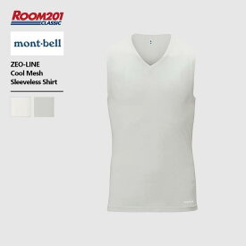 モンベル ジオライン クールメッシュ スリーブレスシャツ Men'smont-bell 1107755 ユニセックス 半袖T シンプル アウトドア ブランド ノースリーブ 速乾 通気性 防臭 UV