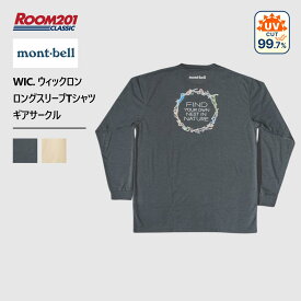 mont-bell モンベル WIC. ウィックロン ロングスリーブT ギアサークル 長袖Tシャツmont-bell 1114770 ユニセックス 長袖T シンプル アウトドア ブランド