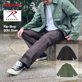 ロスコ リップストップ BDU シャツrothco Rip-Stop BDU Shirt メンズ ミリタリー 米軍 アメリカ 5920アウター