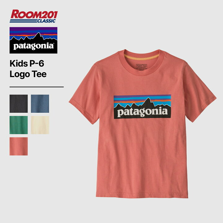 楽天市場】パタゴニア キッズ P-6 ロゴ Tシャツ半袖 ロゴ アウトドア 