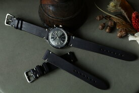 【送料無料】VASCO(ヴァスコ) 〜LEATHER WATCH BAND / Black 〜
