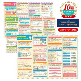 【送料無料】 算数セット 中学受験 お風呂ポスター 算数 中学 お受験 お風呂 ポスター B3サイズ 小学生 教材 ルーティン博士の学習塾（3枚セット）