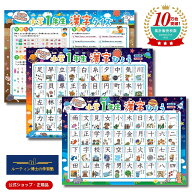 【公式】 一年生漢字セット 中学受験 お風呂ポスター（3枚セット） 中学 お受験 お風呂 ポスター B3サイ…