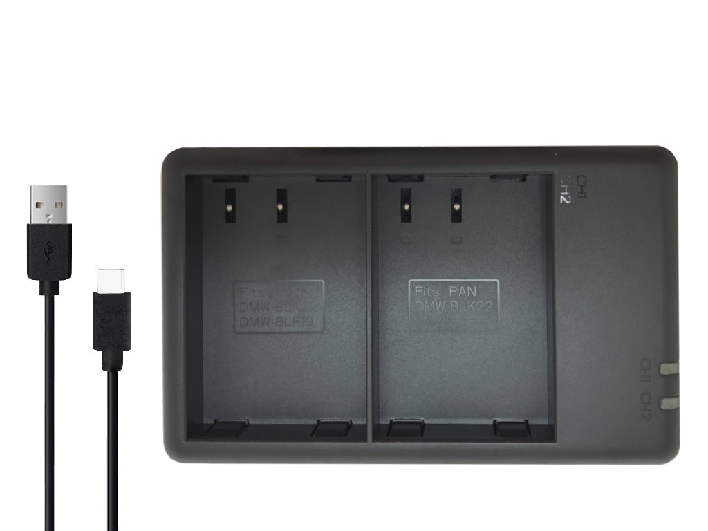 【2個同時充電可能】パナソニック対応 DMW-BTC15 互換 USB Type-C 充電器 | ＲＯＷＡ・ＪＡＰＡＮ