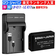 キャノン対応 LP-E17 lp e17 LC-E17 LC-E17E 互換 バッテリーパック 【USB充電器セット】 EOS RP X9i X10…