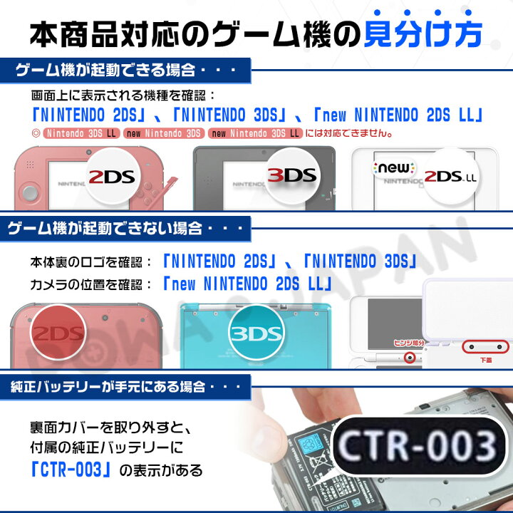 楽天市場】大容量【充電器セット】ニンテンドー3DS対応 [CTR-001対応 
