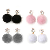 楽天市場】ポンポン イヤリングの通販 