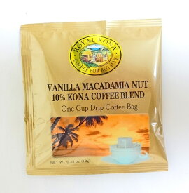 ロイヤルコナコーヒー/バニラマカダミア/10%KONAドリップコーヒーバッグ(10g)