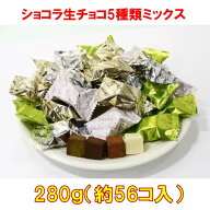高岡食品　ショコラ生チョコミックス(メロウショコラミックス)　280g(約56コ入）×1袋