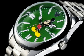 ANOTHER HEAVEN アナザーヘブン Disney Mickey ミッキー 腕時計 ヴィンテージ復刻モデル オイスターパーペチュアル Oyster Perpetual (Green)