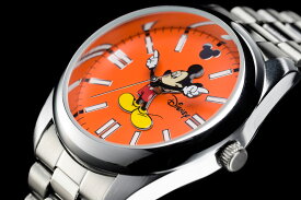 ANOTHER HEAVEN アナザーヘブン Disney Mickey ミッキー 腕時計 ヴィンテージ復刻モデル オイスターパーペチュアル Oyster Perpetual (Coral red)