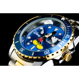 ANOTHER HEAVEN アナザーヘブン Disney Mickey ミッキー 腕時計 ヴィンテージ復刻モデル GMTマスター サブマリーナ (Blue×Gold)