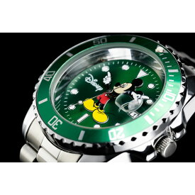 ANOTHER HEAVEN アナザーヘブン Disney Mickey ミッキー 腕時計 ヴィンテージ復刻モデル GMTマスター サブマリーナ (Green)