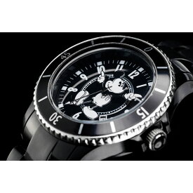 ANOTHER HEAVEN アナザーヘブン Disney Mickey ミッキー 腕時計 ヴィンテージ復刻モデル J12 (Black-Black)