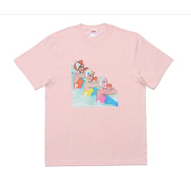 [Royalwest] ロイヤルウエスト Tシャツ 半袖 S/S Pool Girls SHORT SLEEVE TEE CALIFORNIA メンズ ショートスリーブ(ピンク)