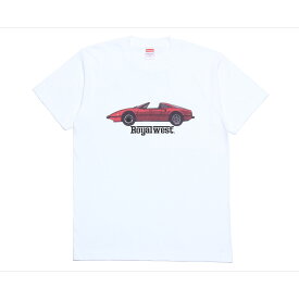 [Royalwest] ロイヤルウエスト Tシャツ 半袖 S/S Ferrari 328 GTS SHORT SLEEVE TEE CALIFORNIA フェラーリ 328 GTS メンズ ショートスリーブ（ホワイト）